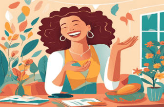 ایک فرد جو شکرگزاری کی مشق کر رہا ہے، روشن اور خوشگوار ماحول میں۔