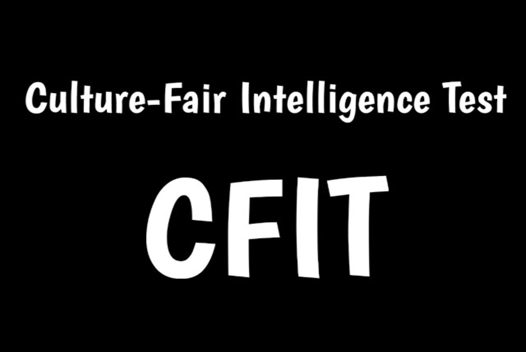 Cattell Culture Fair Intelligence Test کی ایک بصری نمائندگی جو غیر زبانی ذہانت کی پیمائش کے لیے استعمال ہوتی ہے