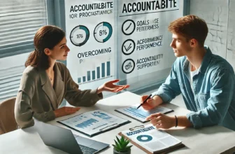 ایک شخص اپنے احتسابی پارٹنر کے ساتھ کام کر رہا ہے تاکہ اپنے اہداف حاصل کر سکے