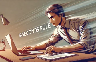 ایک شخص پانچ سیکنڈ کے اصول کو اپناتے ہوئے فوراً عمل کرنے کی کوشش کر رہا ہے