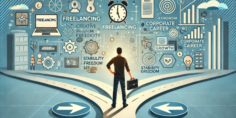 فری لانسنگ یا کارپوریٹ کیرئیر: آپ کے لیے کونسا بہتر ہے؟  (Freelancing vs. Corporate Career: Which One Is Right for You)